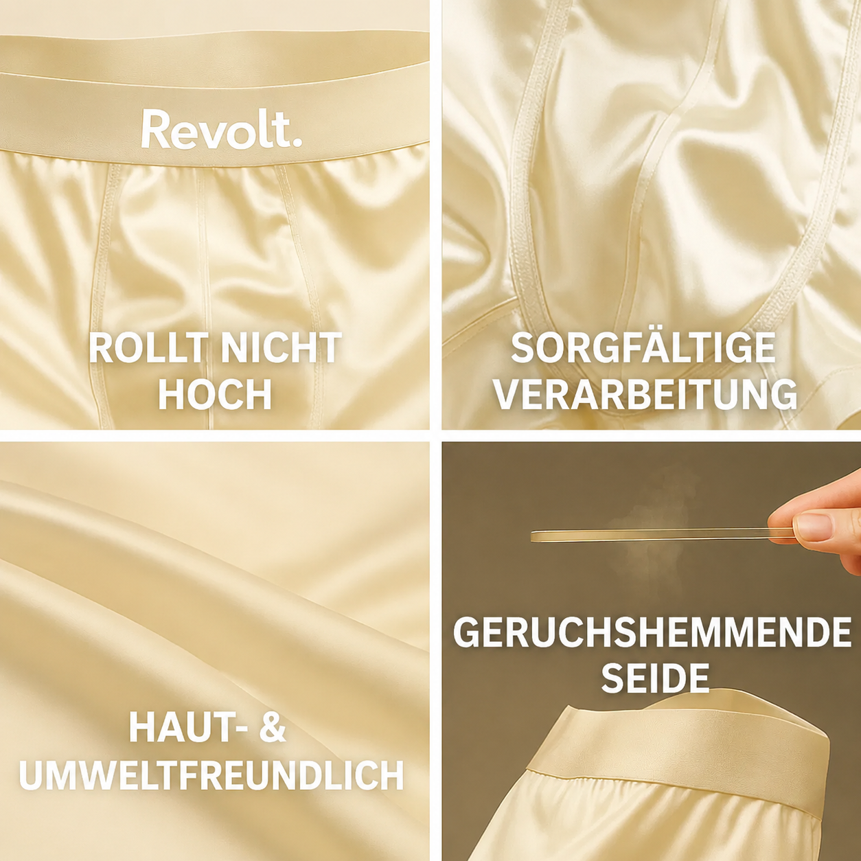 Revolt Seidenboxershorts | Premium-Komfort & nachhaltig