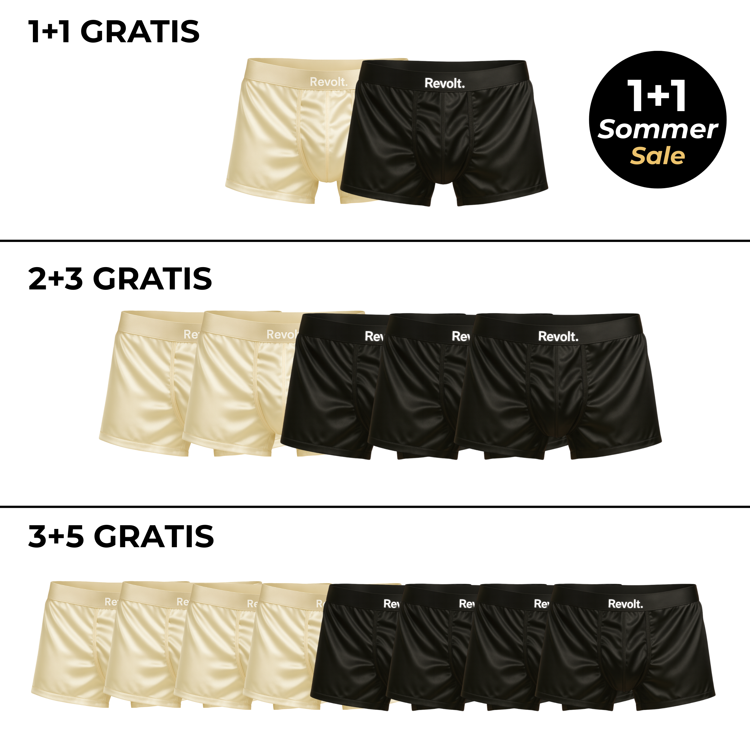 Revolt Seidenboxershorts | Premium-Komfort & nachhaltig