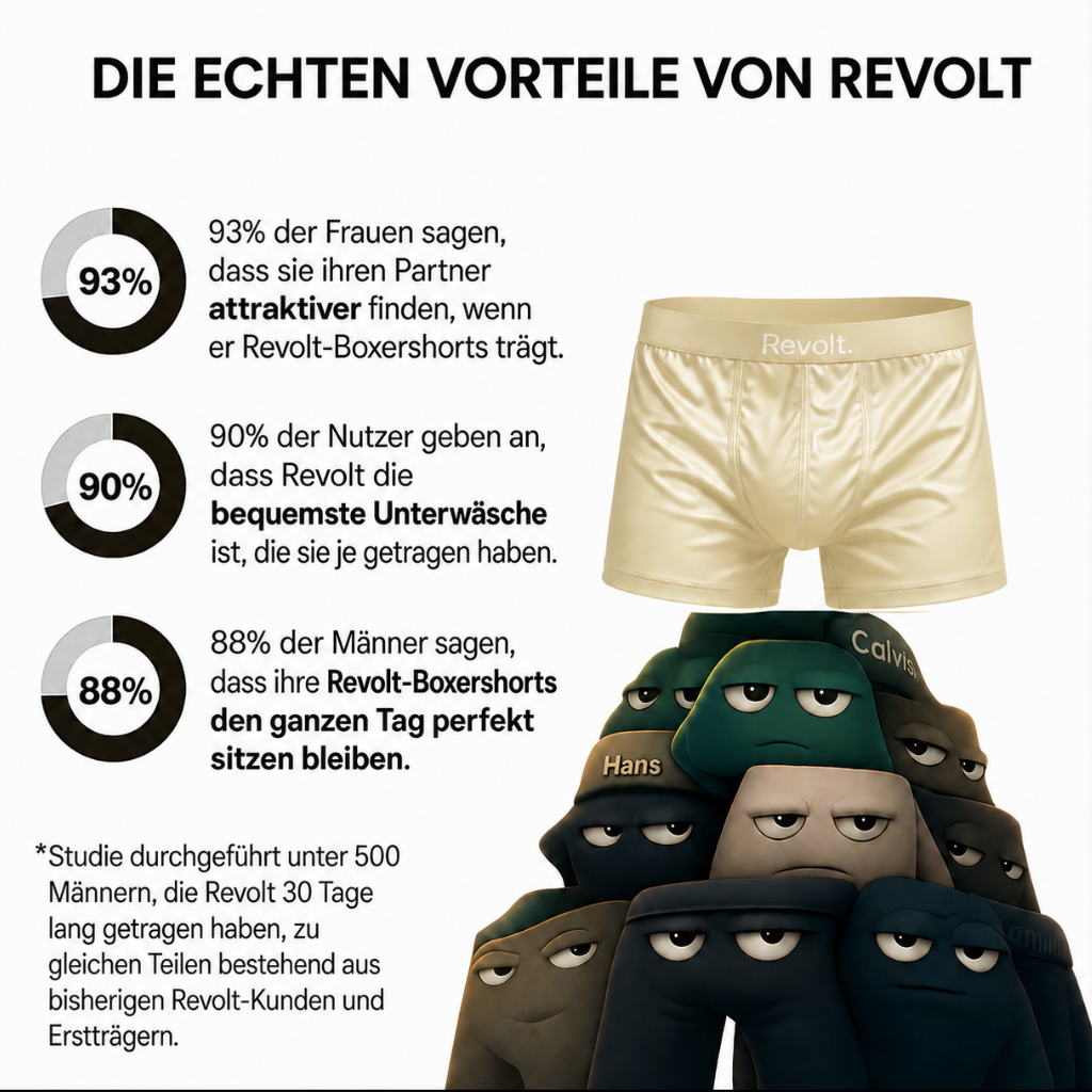 Revolt Seidenboxershorts | Premium-Komfort & nachhaltig