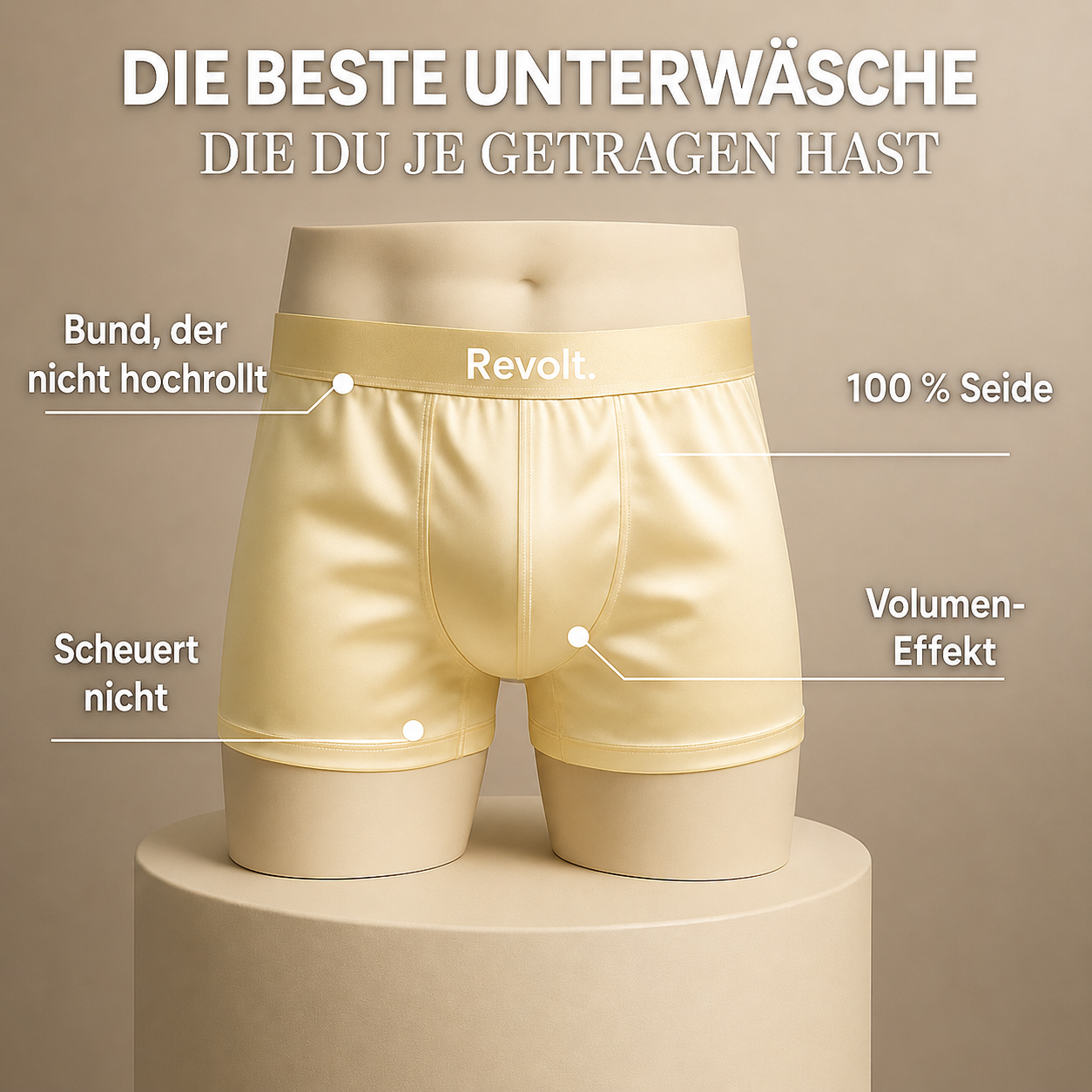 Revolt Seidenboxershorts | Premium-Komfort & nachhaltig