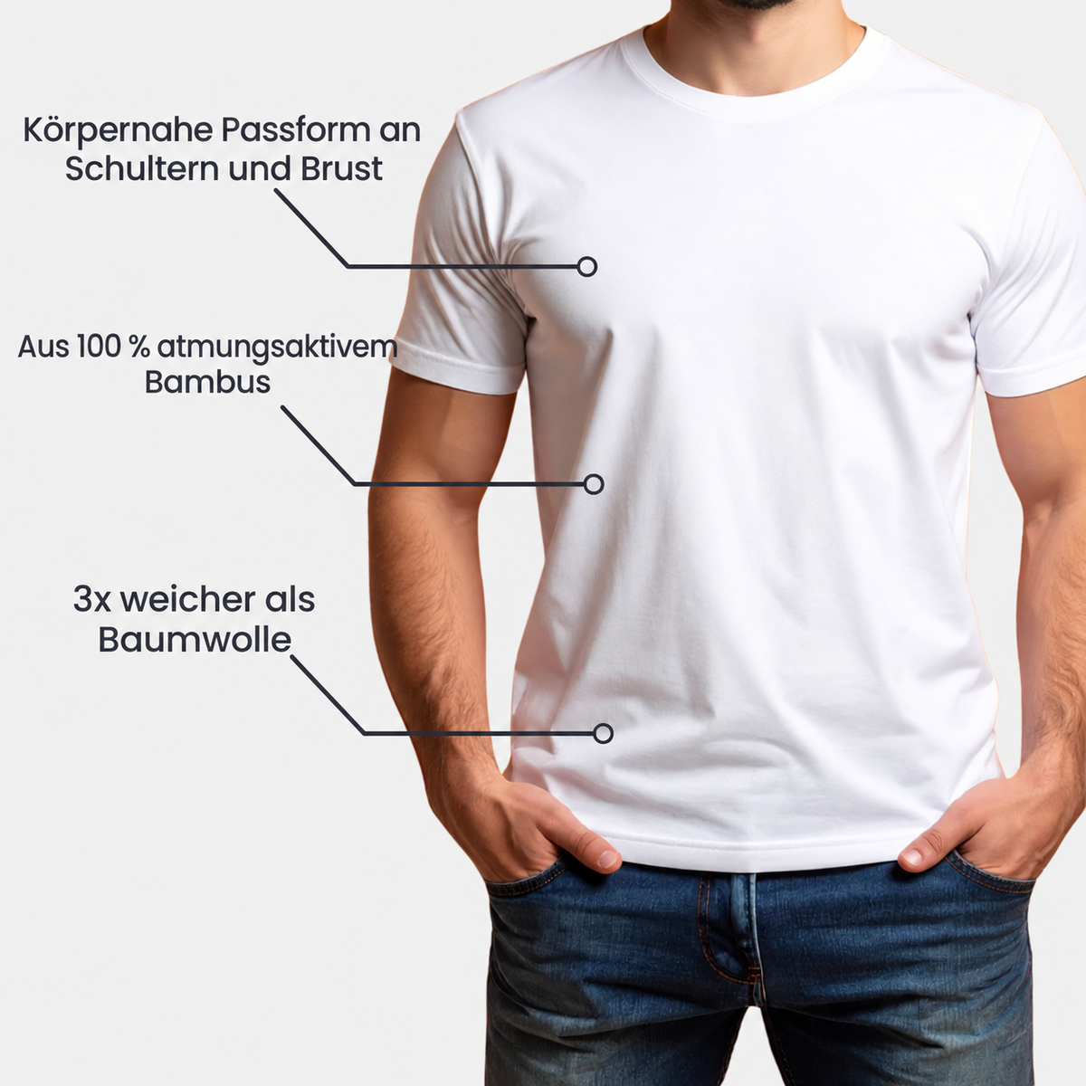 Revolt Bambus Herren T-Shirt | 2er-Pack