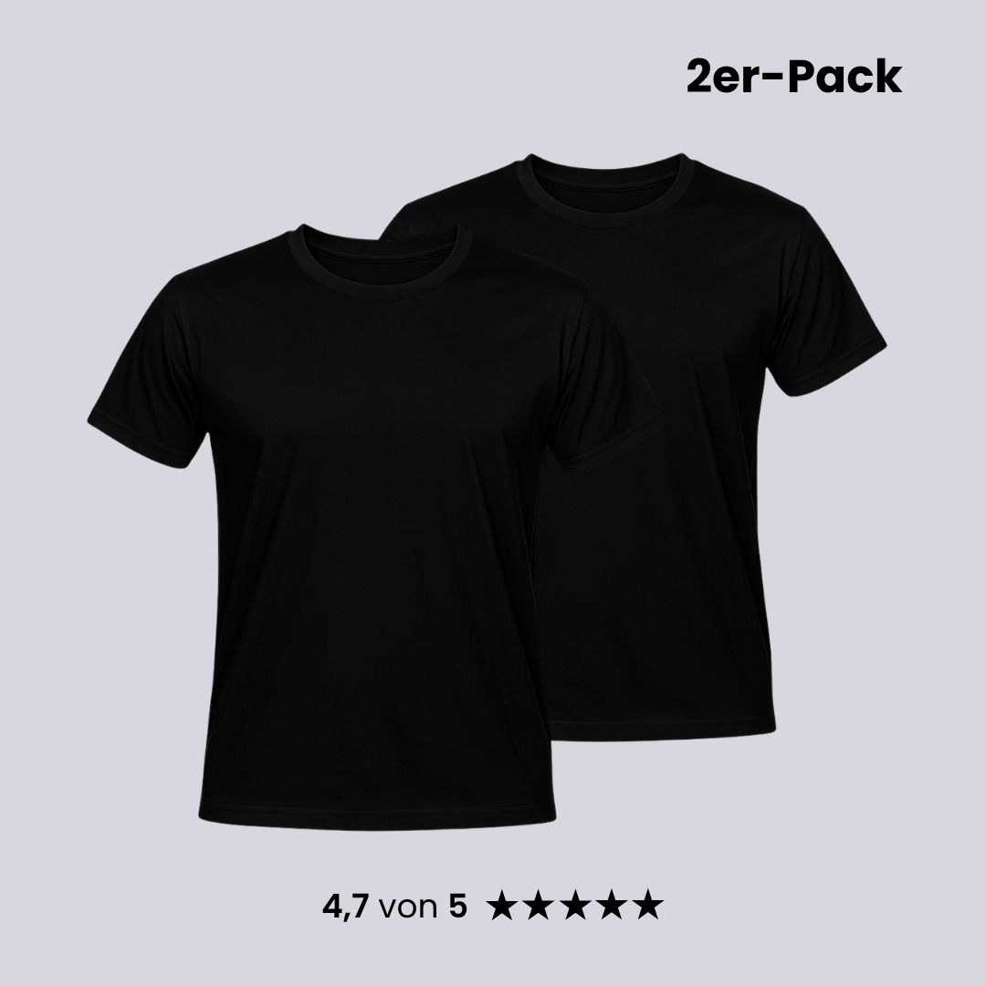 Revolt Bambus Herren T-Shirt | 2er-Pack